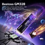2TB NVMe M.2 2280 SSD, PCIe Gen3 3D NAND Internal Solid State Drive, Dynamic SLC Cache, Up to 3500MB/s, For Students, Office Work, Gaming, Home Entertainment, Compatible with Desktop or Laptop GM328 - Image 2
