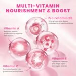 Pure Bali Hair Vitamins Moroccan Oil Capsules for Women & Men - Serum Enriched with Argan Oil & Avocado Oil for All Hair Type Frizzy Dry Curly - Vitamin A, E, Pro B5 (40 Capsules) - Image 4