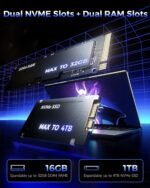 jumper 2026 Gaming Laptop, AMD Ryzen 7430U(Up to 4.3GHz), 16GB DDR4 1TB NVME SSD, 15.6" FHD IPS Screen, 62.7Wh Battery, Windows 11, GPU, USB3.2, 4 Stereo Speakers, 2 Memory Slots. - Image 3