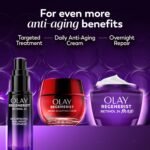 Olay Retinol Night Cream for Women, MAX, Anti-Aging Face Mousturizer, Fragrance-Free, Non Greasy - Anti-Wrinkle, Smooth Fine Lines, Hydrating Skin Care - Triple Collagen Cream, Niacinamide, 2.6oz - Image 10