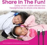 Puro Sound Labs Noise Cancelling Headphones for Kids - 85 dB Volume Limit, Built in Mic, 35-Hour Battery, Lightweight On Ear Design & Comfy Fit, Bluetooth Headphones for Kids – PuroQuiet Plus, Pink - Image 5