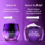 Olay Retinol Night Cream for Women, MAX, Anti-Aging Face Mousturizer, Fragrance-Free, Non Greasy - Anti-Wrinkle, Smooth Fine Lines, Hydrating Skin Care - Triple Collagen Cream, Niacinamide, 2.6oz - Image 3