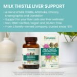 Himalaya Milk Thistle Liver Support Capsules, 60 Count, 350 mg Milk Thistle with Artichoke, Chicory, Andrographis & Dandelion, Supports Liver Function & Cleansing - Image 3