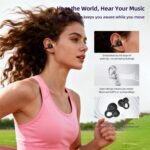Cyberix Open Ear Clip-On Earbuds with Touchscreen, Wireless Bluetooth 6.0 Headphones, 48H Playtime, IPX5 Waterproof, Ultra-Light 4.1g Wireless Earbuds for Sports and Workouts，Unique Gifts for Girls - Image 8