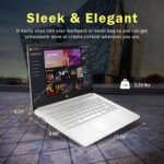 HP Stream 14" HD BrightView Laptop, Intel Celeron N4120, 16GB RAM, 288GB Storage (128GB UFS + 160GB Docking Station Set), Intel UHD Graphics, 720p Webcam, Wi-Fi, 1 Year Office 365, Win 11 S, Silver - Image 7