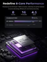 MALLRACE Gaming Laptop,16GB RAM 1TB NVMe SSD Laptop Computer with Numeric KB,AMD Ryzen 7 5825U (Beat Intel i7-1255,up to 4.5GHz), Radeon RX Vega 8 Graphics,16inch FHD Display AMD Laptop,Type_C,WiFi 6 - Image 4