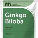 Micro Ingredients Ginkgo Biloba 120 mg Per Serving, 400 Softgels | 3-in-1 with Panax Ginseng & Lion’s Mane | Herbal Mushroom Blend | Made with MCT Oil | Non-GMO