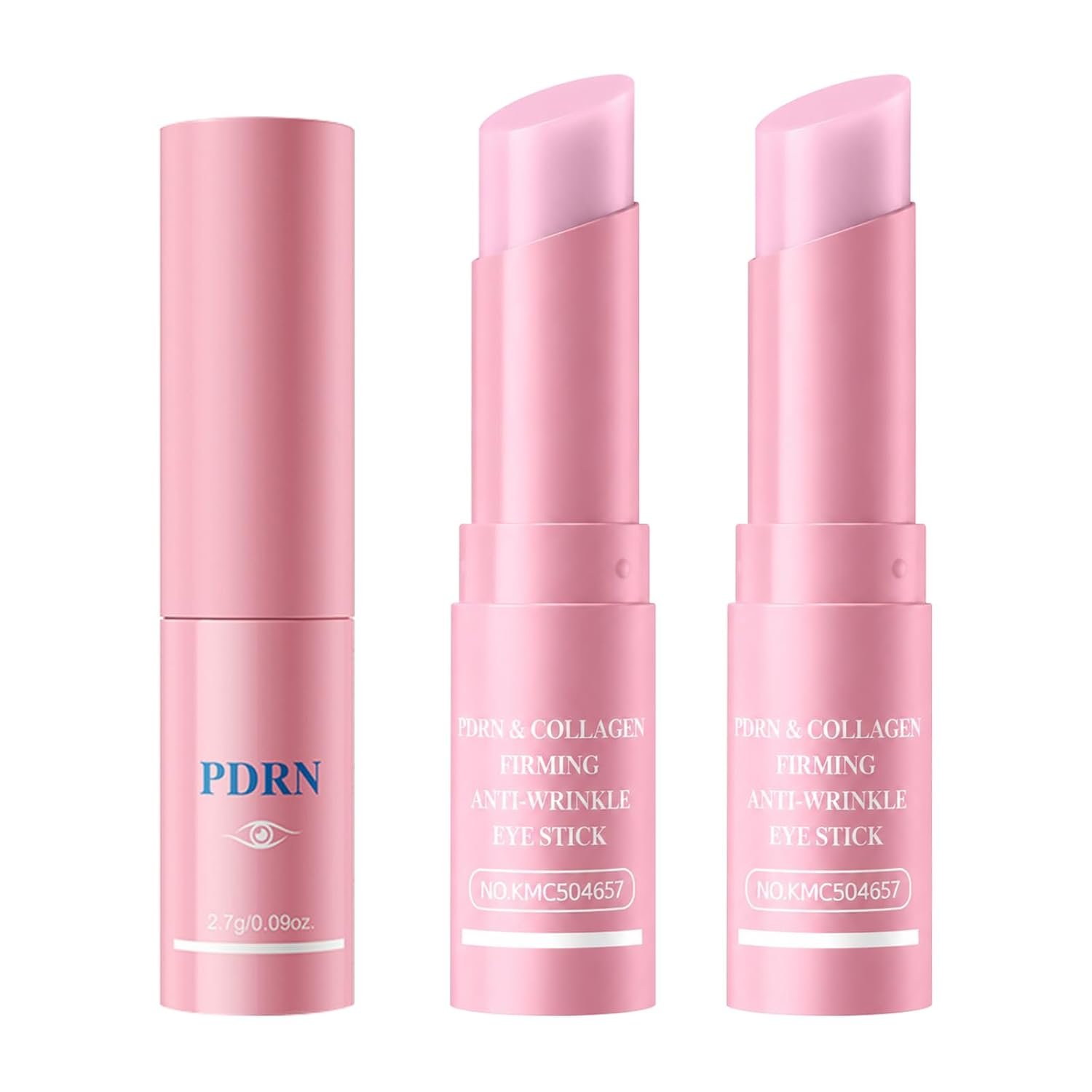 614IpnzimZL._SL1500_.jpg PDRN Pink Collagen Volume Multi Balm Stick for Eyes, Face & Neck | Under Eye Balm Stick for Dark Circles, Puffiness, Fine Lines & Wrinkles, Firming Skin Care with Centella & Vitamin E, 2 pcs - Image 1