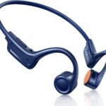 Kinglucky Open Ear Bone Conduction Headphones, 23.5g Ultra-Light Wireless Bluetooth 5.4 Sports Headphones, Comfortable Fit, IPX5 Waterproof for Running, Cycling, Workout, Walking