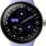 Google Pixel Watch 4 (41mm) - Android - 2 Years of Data- Heart Rate,Sleep & Fitness Tracking -30-Hour Battery -Polished Silver Aluminum Case - Iris Active Band - LTE (2025) -Google Pixel Watch app