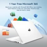 HP 14" Ultral Light Laptop for Students and Business, Intel Quad-Core, 8GB RAM, 192GB Storage(64GB eMMC+128GB Ghost Manta SD Card), 1 Year Office 365, USB C, Win 11 S - Image 3