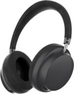 Raycon Essential Bluetooth Headphones - Over The Ear, Active Noise Cancelling Wireless Headphones + Awareness Mode, Bluetooth Headset with Mic, 50 Hours of Battery Life (Black)
