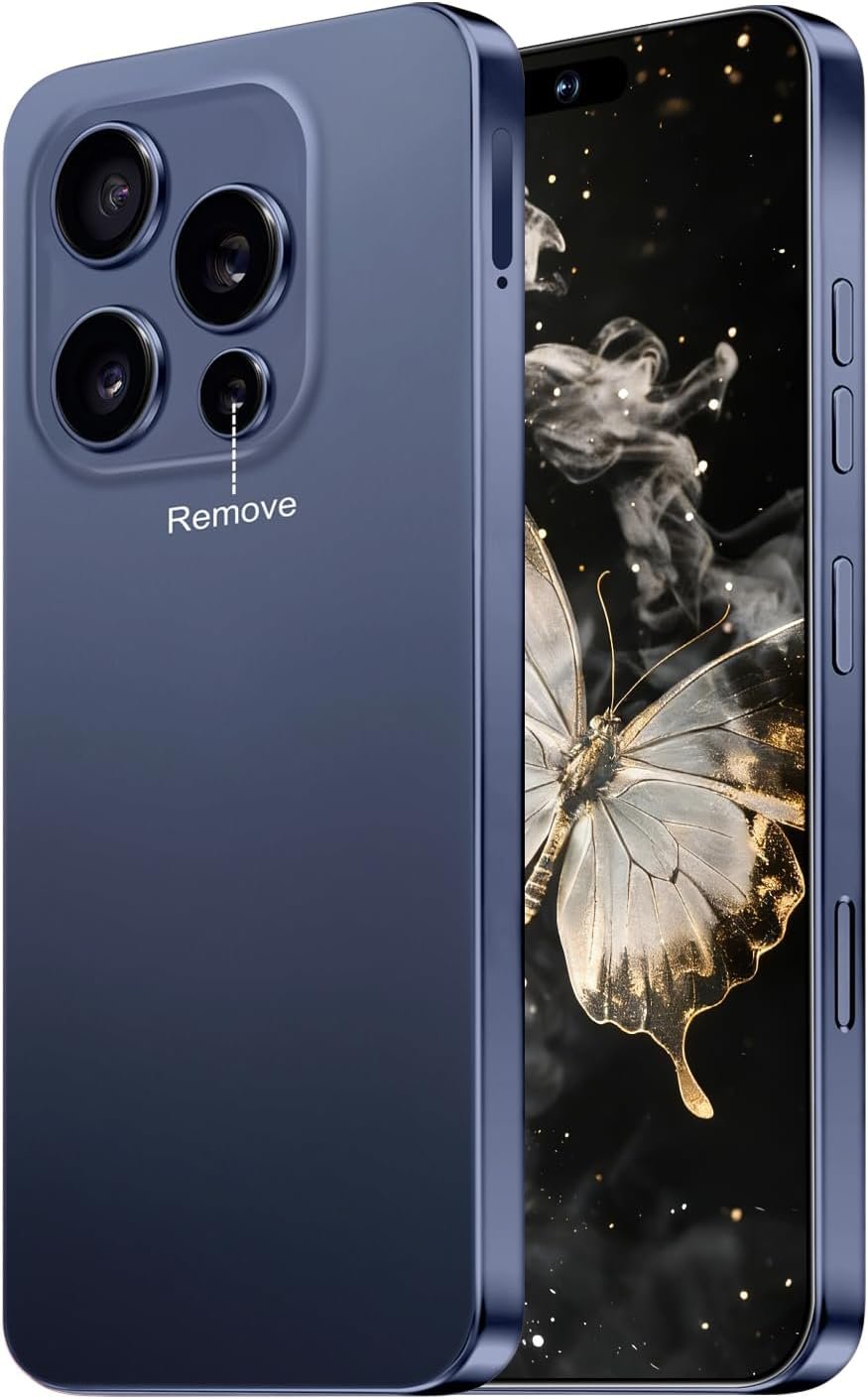 61QcMmZIhfL._AC_SL1500_.jpg 16 PM Smartphone Unlocked Cell Phone, 6.99“ HD Screen5G Phone, 16+512GB phoneunlocked, Android 14.0, 68+108MP Zoom Camera, Fingerprint Button Unlock-and take Photos (Deep Blue) - Image 1