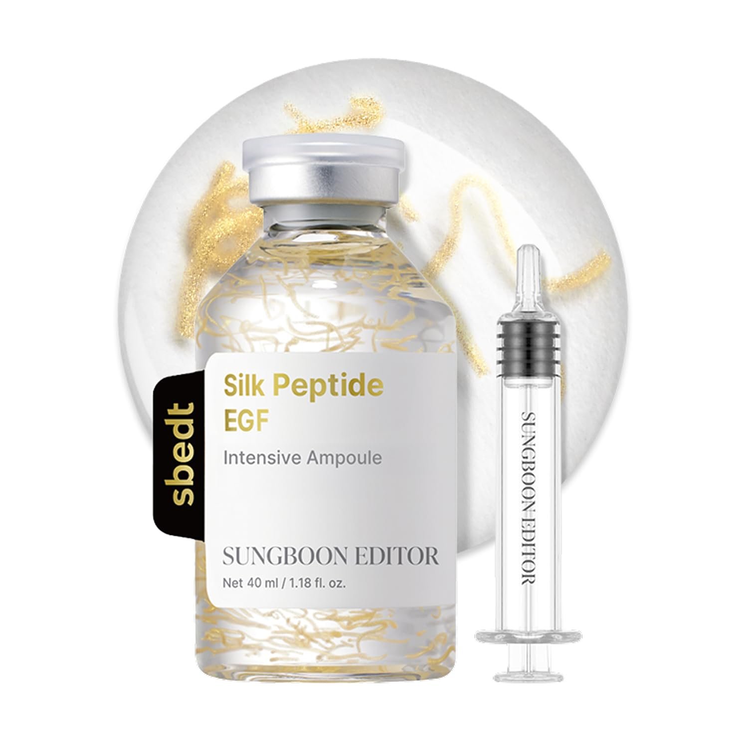 61RJ1OMO5mL._SL1500_.jpg SUNGBOON EDITOR Glow Intensive Deep Collagen Silk Peptide EGF Ampoule, Copper Peptides Serum for Face with Multi Peptides, Hydrating Korean Skincare Facial Serum for Smooth-Looking Skin, 1.35 fl oz - Image 1