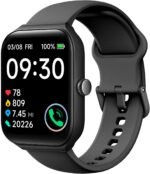 1.95" Smart Watch for Men Women with ALEXA, Fitness Watch for Android iOS | Call Function, Message Notifications, Pedometer, Heart Rate, Sleep Monitor, 100 Sport Modes, IP68 Waterproof, 100 Watch Faces