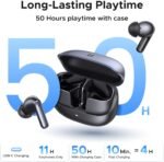 UGREEN EchoBuds Plus Wireless Earbuds Adaptive Active Noise Cancelling, Hi-Res LDAC, Spatial Audio, Call with 6 Mics, 50H Playtime, Bluetooth 6.0 Headphones Earphones, Fast Charging, IPX5 Waterproof - Image 4