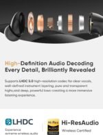 Wireless Earbuds Deep Bass Sound Ear Buds, Bluetooth 5.3 Headphones 48H Playtime, LED Display Earphones with Mic, IPX7 Waterproof Lightweight in-Ear Buds, Touch Control for iPhone TV Laptop Black - Image 3