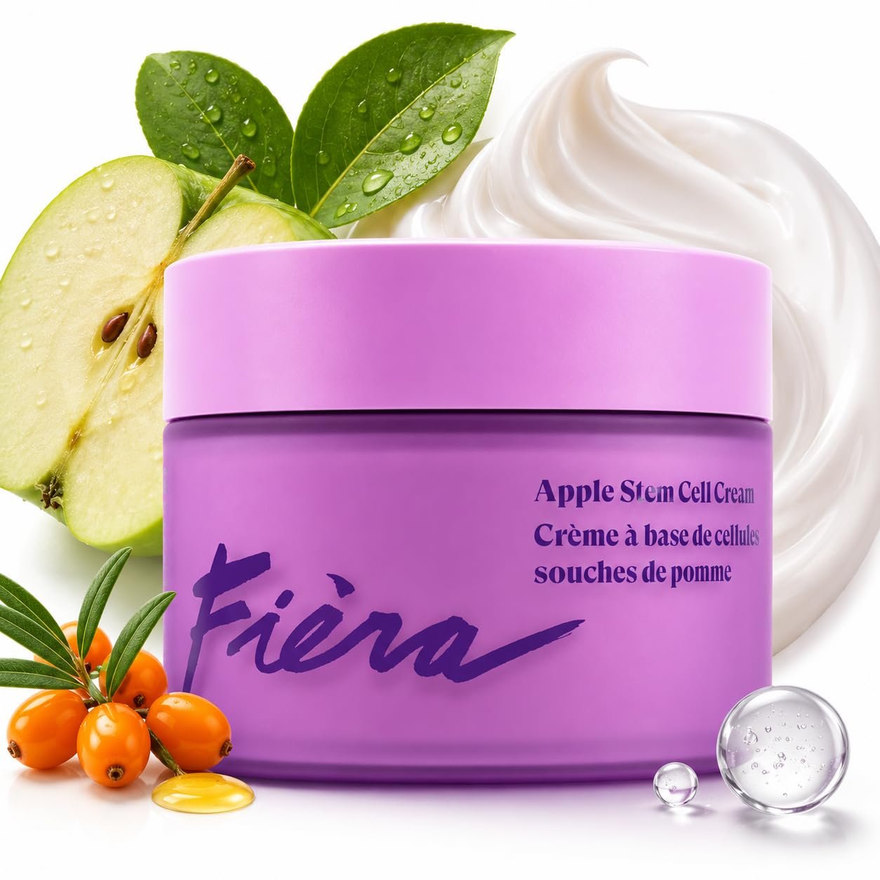 61b79lKiQL._SL1254_.jpg FIÈRA 24-Hour Rejuvenating Face Cream with Apple Stem Cells - Anti-Aging Moisturizer for Mature Skin, Day & Night Hydration, Improves Skin Tone, Texture, and Elasticity - 1.69 FL. OZ. / 50 ML - Image 1