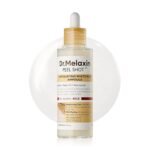 Dr.Melaxin Peel Shot Glow White Rice Peeling Ampoule with Rice Extract & AHA BHA, Brightening & Gentle Exfoliating Serum for Sebum Control, Niacinamide & Hyaluronic Acid, Korean Skincare, 2.71 fl.oz