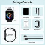 Smart Watch for Men Women, 1.8" Fitness Tracker for Android & iPhone, Answer/Make Calls, Alexa Built-in, Heart Rate/Sleep/SpO2 Monitor Smartwatch, IP68 Waterproof Watches 101+ Sport Modes, 2 Bands - Image 8