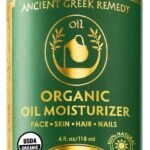 Organic Face & Body Oil for Dry Skin, Fragrance-Free Facial Moisturizer 4oz | Hydrates & Softens Sensitive Skin, Natural Cold-Pressed Almond, Olive, Jojoba, Rosehip Oil & Vitamin E, Unscented Moisturizer