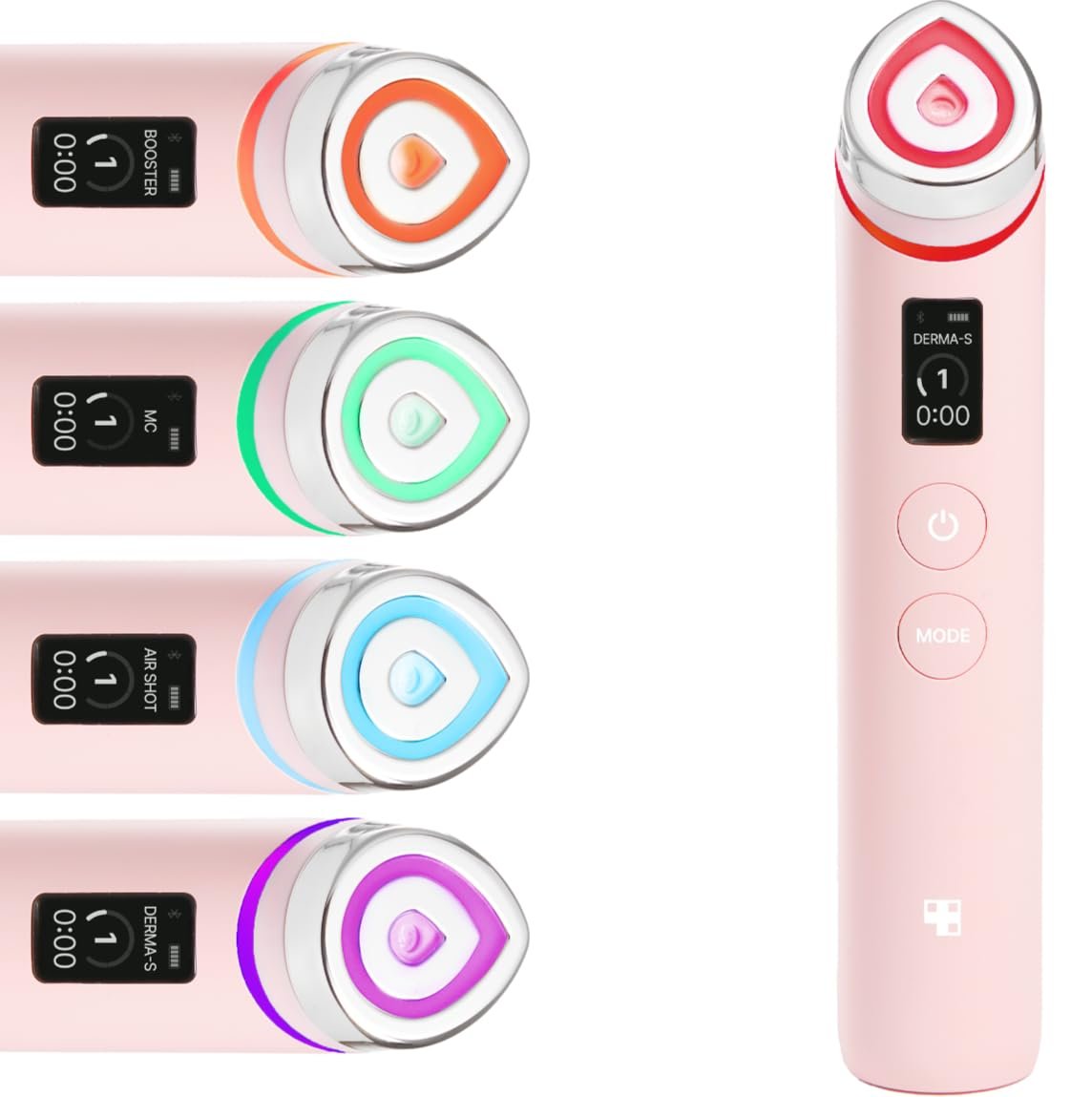 61kpEoE3bL._SL1149_.jpg medicube Booster Pro | 6-in-1 Real Glass Glow Beauty Massager | for Clear, Radiant, Firmer-Looking Skin | Korean Skin Care | Pink - Image 1
