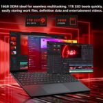 Laptop, 15.6 inch Laptops Computer with Twin Lake N150 Processor(Beat to i3-1115G4, up to 3.6GHz), 16GB RAM 1TB SSD, Metal Shell Laptops, Backlit Keyboard with Fingerprint Unlock Lap Top, Win 11 Pro - Image 2