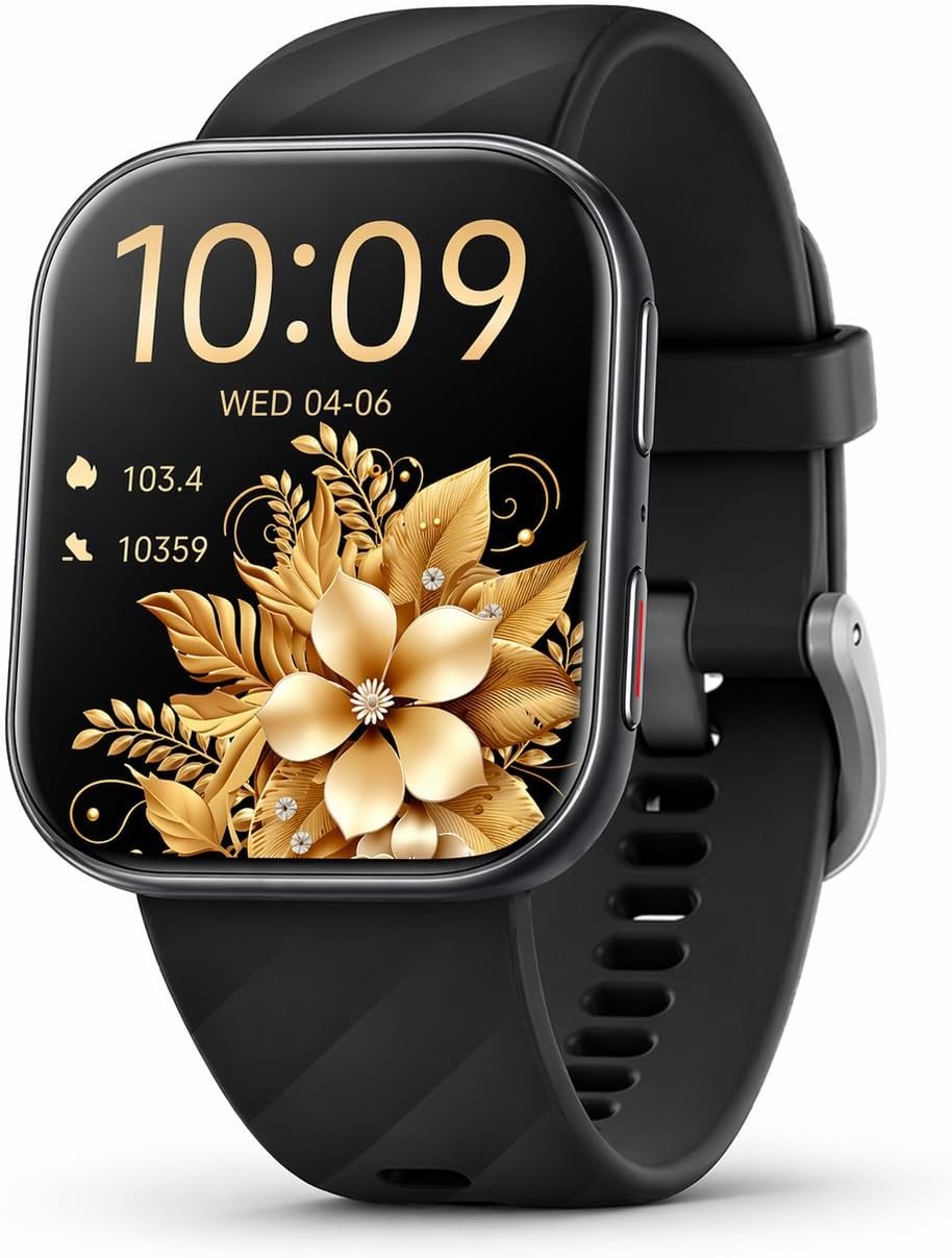 61mz9Z92U-L._AC_SL1254_.jpg MorePro Health Fitness Tracker (Make/Answer Call), 24/7 Heart Rate Monitor with Blood Pressure, Blood Oxygen, Sleep Tracking, 120+ Sports Modes Smart Watch, Compatible with iOS Android - Image 1