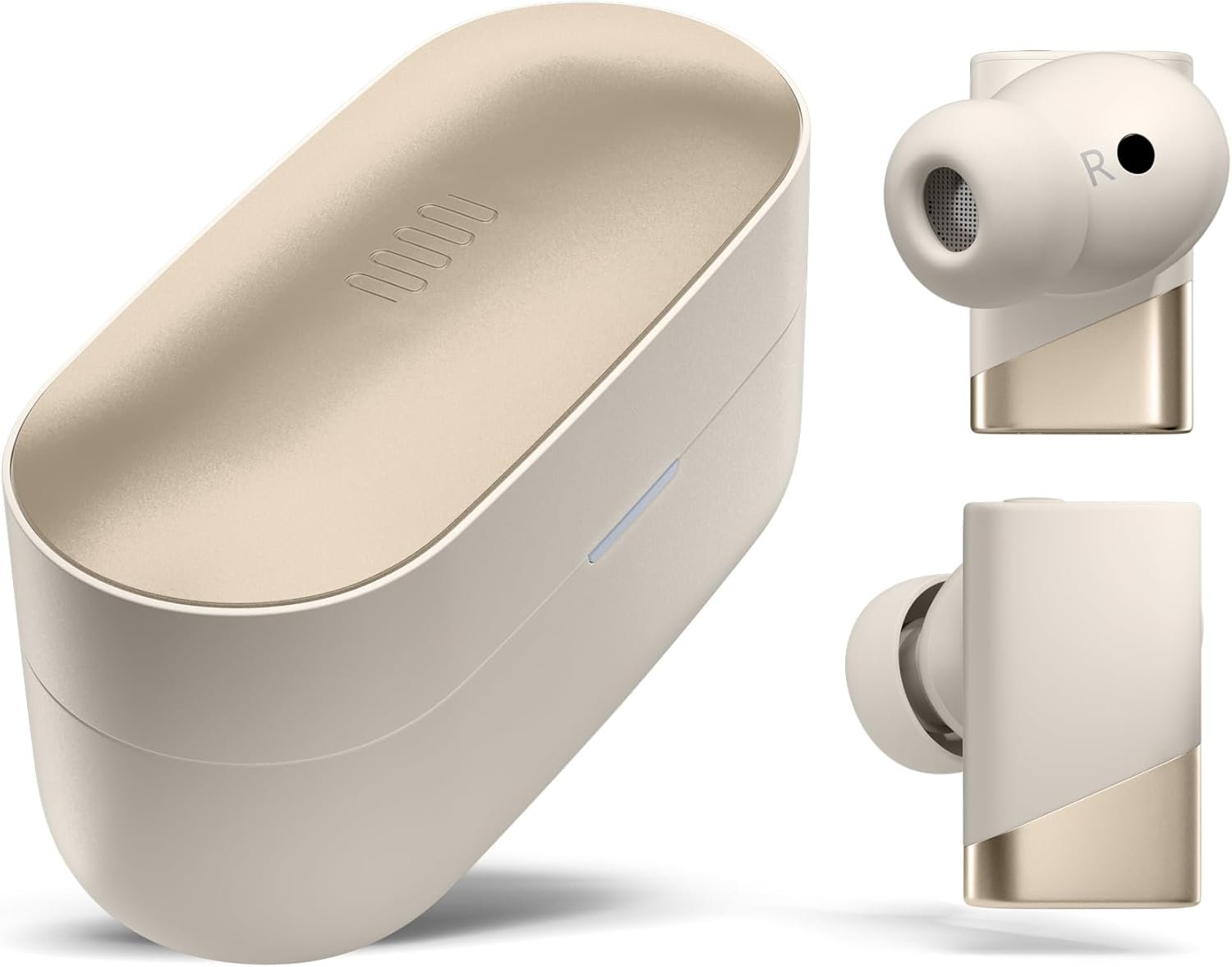 61psQlyuGzL._AC_SL1500_.jpg Status Pro X Wireless Earbuds, Triple Speaker Driver, Hi-Res Audio with LDAC, 52dB ANC, 6 Beamforming Mics with VoiceLoom AI for Clearest Calls (Moonbeam) - Image 1