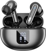 IP7 Wireless Earbuds for Sport Bluetooth Earbuds with Bass Stereo for boy | Wireless earbuds with Bluetooth 5.4 ANC noise Reduction LED Display 90 hours playtime and IPX7 waterproof for Gym Running