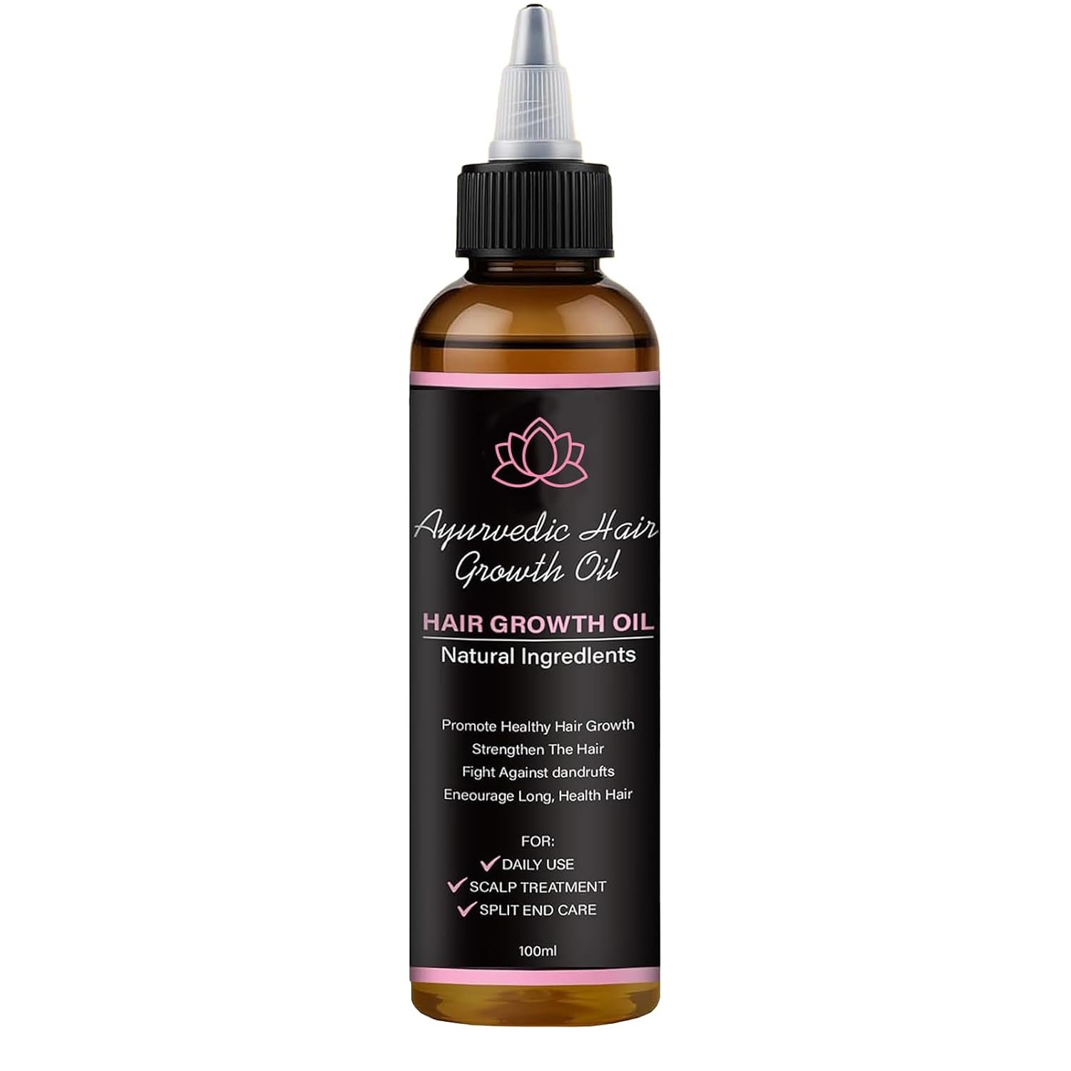 61qoXyHRbuL._SL1500_.jpg Lifewitqueenp Queenp Ayurvedic Hair Growth Oil, 1pcs | Hair Care Growth Oil, Lightweight, All Hair Types - Image 1