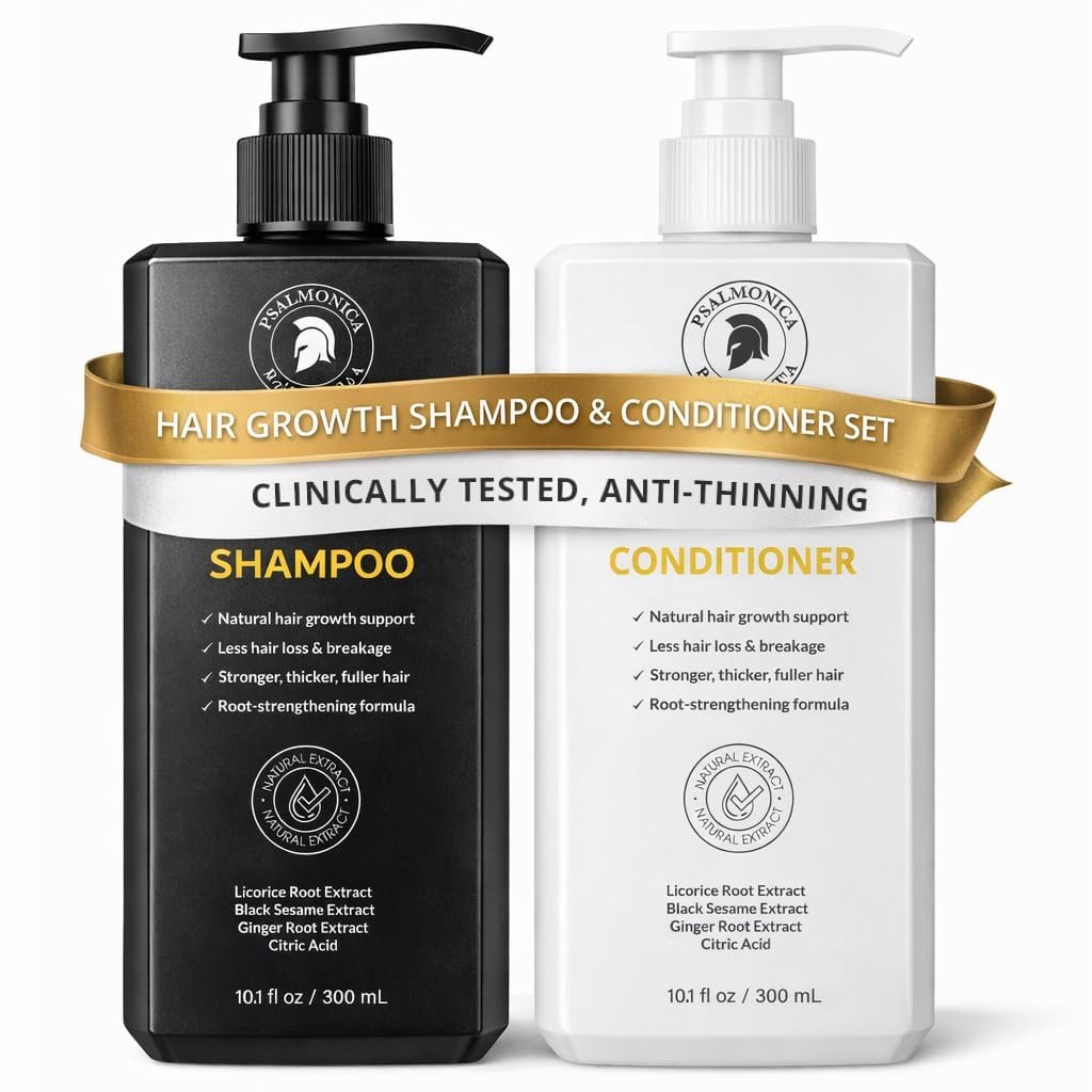 61r2fO8WykL._SL1024_.jpg Hair Growth Shampoo and Conditioner Set: Sulfate Free Hair Growth Root Activator Thickening Shampoo for Hair Loss and Thinning Hair - Hair Loss RegrowthTreatments for Women Men - Image 1