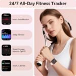 Smart Watches for Women, 1.85" HD Smartwatch Compatible iPhone/Samsung/Android (Answer/Make), Fitness Tracker with Heart Rate/Sleep/SpO2 Monitor, Smart Watch 3ATM Waterproof, 120+ Sport Modes, Alexa - Image 4