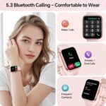 Smart Watches for Women, 1.85" HD Smartwatch Compatible iPhone/Samsung/Android (Answer/Make), Fitness Tracker with Heart Rate/Sleep/SpO2 Monitor, Smart Watch 3ATM Waterproof, 120+ Sport Modes, Alexa - Image 2