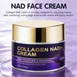 NAD Cream with Collagen & Retinol Anti Aging Face Moisturizer, Hyaluronic Acid, Day & Night Cream, For Wrinkles, Firming & Smoothing, For Dry, Crepey Skin 1.76 oz - Image 2