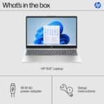 HP 15.6 inch Laptop, HD Touchscreen Display, AMD Ryzen 3 7320U, 8 GB RAM, 256 GB SSD, AMD Radeon Graphics, Windows 11 Home, Natural Silver, 15-fc0399nr - Image 9
