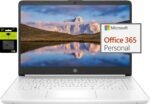 HP 14" Ultral Light Laptop for Students and Business, Intel Quad-Core, 8GB RAM, 192GB Storage(64GB eMMC+128GB Ghost Manta SD Card), 1 Year Office 365, USB C, Win 11 S - Image 8