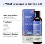 Avimee Herbal Rosemary Hair Oil | For Hair Growth, Hair Fall Control and Dandruff | 100% Pure & Natural | Mineral Oil Free | 100mL - Image 4