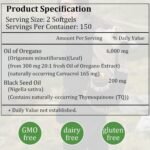 Pure Oregano Oil of Oregano with Black Seed Oil, 2 in 1 Organic Oregano Capsules for Immune Support & Overall Wellness, Non-GMO, Gluten Free, 300 Softgel - Image 2