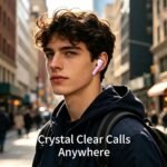 Defunc True Basic Wireless Earbuds, Bluetooth 6.0, Patented MultiTip Semi-in-Ear Design with Silicone Ear Wings, AI App Support, Quad Microphones,Waterproof, 22H Playtime, Secure Fit Earbuds (Pink) - Image 7