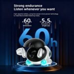 Wireless Earbuds Cute Mini Submarine Design, Lightweight in-Ear Headphones with 4H Playtime, Comfortable Fit for Work, Leisure, Commuting and Daily Use, Portable Wireless Earphones - Image 3