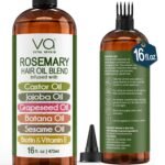 VITAL AFFAIR Blend Of Pure Rosemary Oil For Hair Growth With Castor, Batana, Jojoba Oil-Infused With Biotin & Vitamin E-Blend of Effective Hair Oils for Hair Growth-Strengthening Treatment 16 Fl Oz