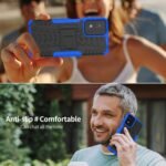 for Moto G Play 2024 Case with 2 Pack Screen Protector,Military Grade Shockproof, Heavy Duty Robust Bumper Cover with Kickstand for Motorola G Play 2024 Phone Blue - Image 6