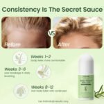 Rosemary Hair Growth Serum Roll-On with Caffeine & Niacinamide, Mess-Free Precision Scalp Treatment for Thinning Hair, Targets Hairline & Part, Non-Greasy Leave-In for Fuller-Looking Hair, 1.6 fl oz - Image 5