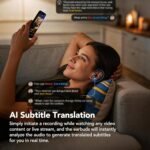 ERAZER X8 AI Translation Earbuds Real-Time, 165-Language Translation Ear Buds, 3-in-1 Wireless Bluetooth Translator Headphones with Two-Way Voice Translation, for iOS & Android, Travel, Business - Image 3