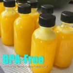 2 oz (60ml) 15 Pack Leak-Proof Clear Glass Boston Round Bottles with lids - Mini Travel Containers for Ginger Shots, Juice, Whiskey, Samples | W/Labels, Funnels & Brushes - Image 4