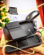 Foldable Keyboard and Mouse, Samsers Folding Bluetooth Keyboard Combo, 2.4G + BT5.0 x 2, Full-Size Portable Travel Keyboard & Rechargeable Wireless Mouse for Windows Android iOS Mac OS, Elegant Black - Image 9