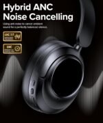 Hybrid Active Noise Cancelling Headphones, Bluetooth 6.0 Wireless Headphones Over Ear Headset with 120H Playtime, Hi-Res Audio, 5-ENC Mic, 35dB ANC Headphone Transparency Mode for Travel Office Gaming - Image 2