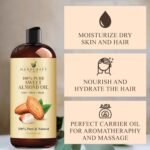 Handcraft Blends Sweet Almond Oil | 100% Pure and Natural | Bath & Body Oil | Premium Grade Carrier Oil | Skin | Hair | Body | Massage | Hexane-Free | 16 Fl Oz - Image 6