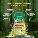 Zandu Chyawanprash Avaleha- 900g | Improves Respiratory and Digestive Health, Boosts Strength and Stamina, 2X Immunity | Enriched with 39 Vital Ayurvedic Herbs Like Amla, Asvagandha, - Image 3